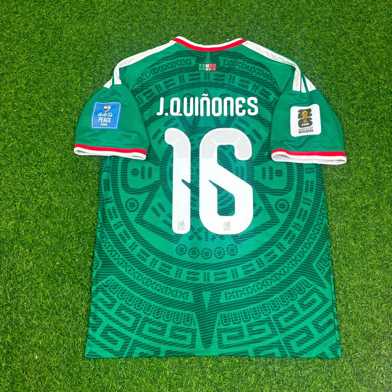 Julian Quiñones Mexico 2026 World Cup Home Green Football Jersey