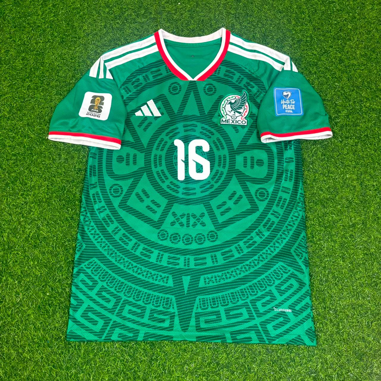 Julian Quiñones Mexico 2026 World Cup Home Green Football Jersey