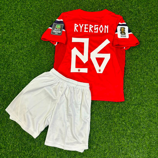 Julian Ryerson Norway 2026 World Cup Kids Football Jersey