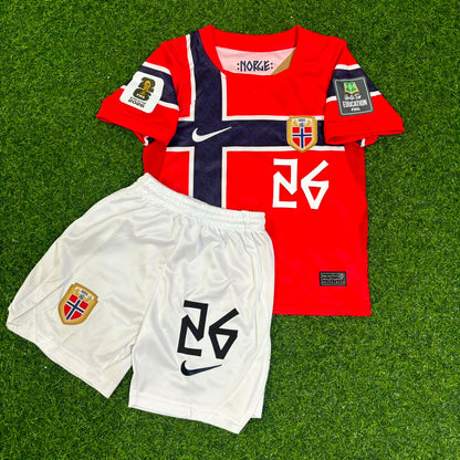 Julian Ryerson Norway 2026 World Cup Kids Football Jersey
