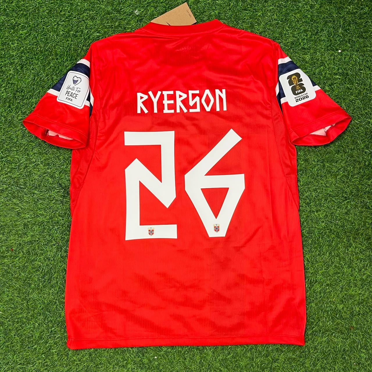 Julian Ryerson Norway 2026 World Cup New Season Red Football Jersey Kit