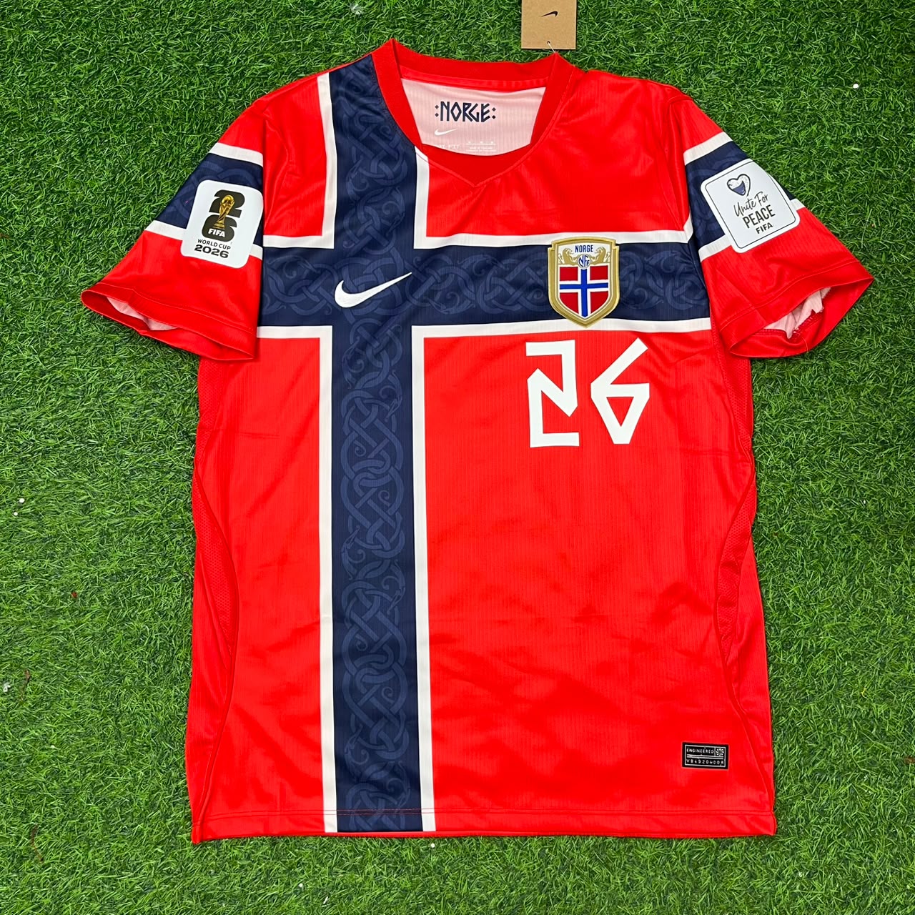Julian Ryerson Norway 2026 World Cup New Season Red Football Jersey Kit