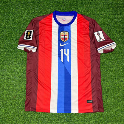 Julian Ryerson Norway 2026 World Cup New Season Red Football Jersey Kit