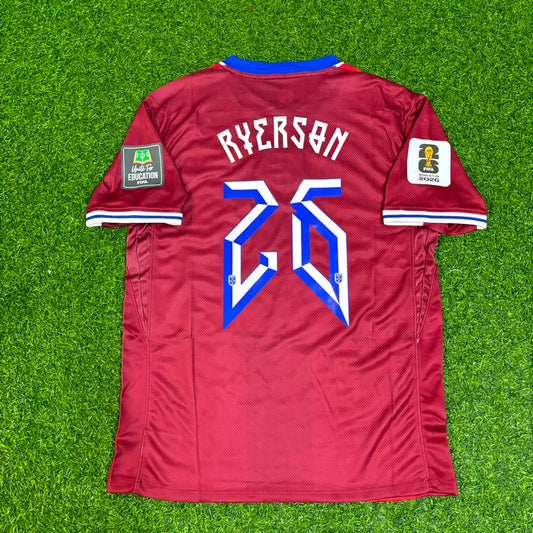 Julian Ryerson Norway 2026 World Cup New Season Red Football Jersey Kit