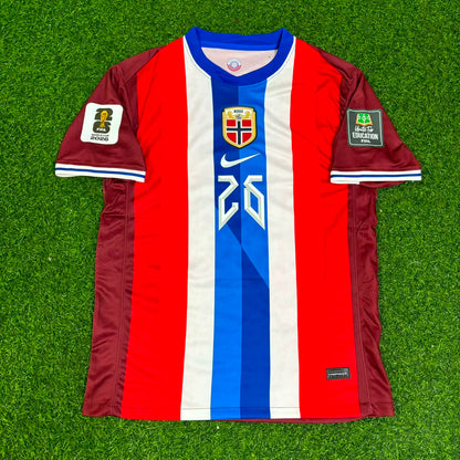 Julian Ryerson Norway 2026 World Cup New Season Red Football Jersey Kit