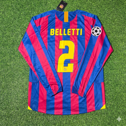 Juliano Belletti Barcelona 2006 Final Retro Football Jersey