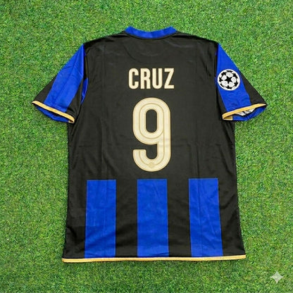 Julio Cruz #9 Inter Milan 2008-09 Retro Football Jersey Kit
