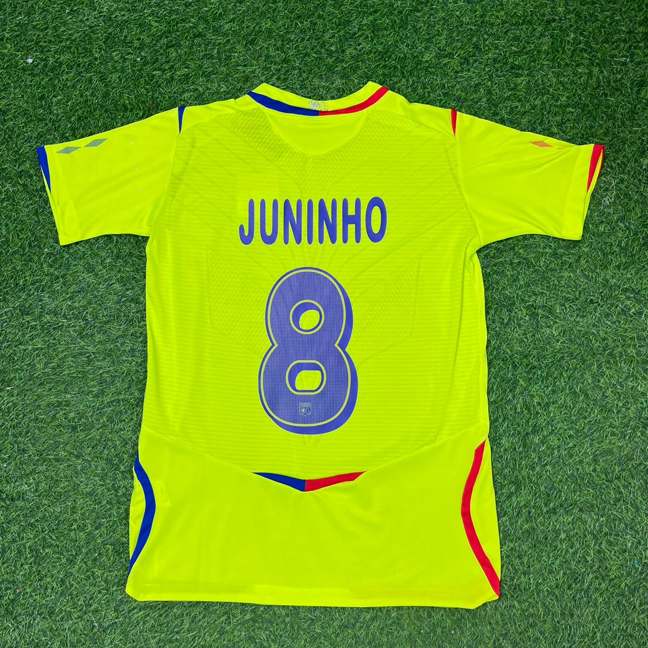 Juninho Pernambucano Olympique Lyon 2008-2009 Third Retro Football Jersey