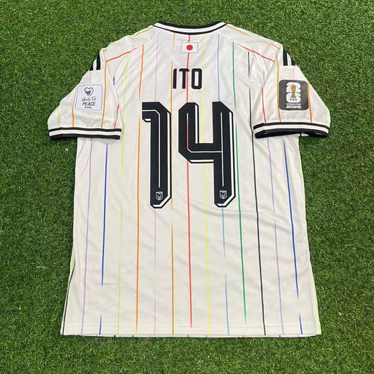 Junya Ito Japan 2026 World Cup Away White Football Jersey Trikot Maillot