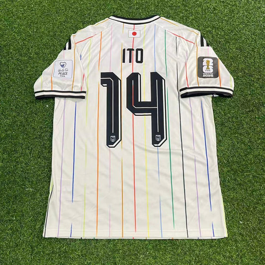 Junya Ito Japan 2026 World Cup Away White Football Jersey Trikot Maillot