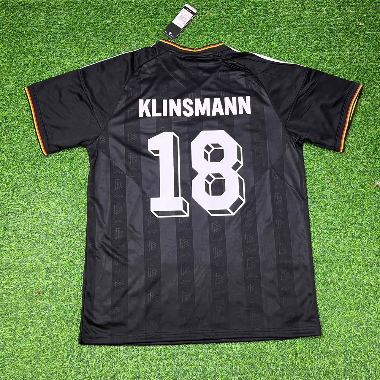 Jürgen Klinsmann 18# Germany Black Retro Vintage Football Jersey