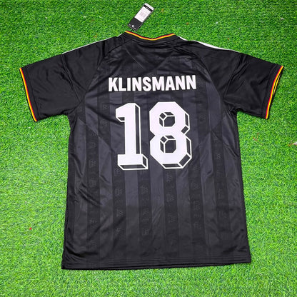 Jürgen Klinsmann 18# Germany Black Retro Vintage Football Jersey