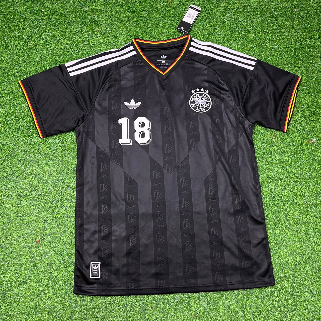Jürgen Klinsmann 18# Germany Black Retro Vintage Football Jersey
