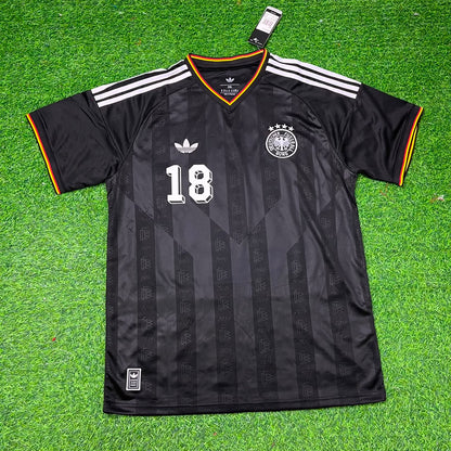 Jürgen Klinsmann 18# Germany Black Retro Vintage Football Jersey