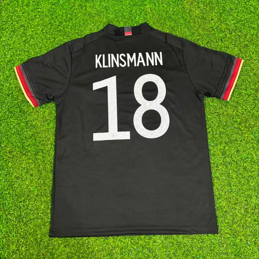 Jürgen Klinsmann #18 Germany Black Retro Football Jersey