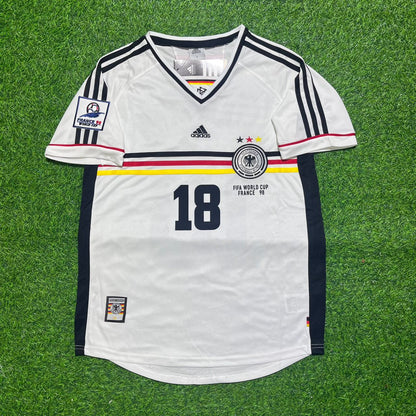 Jürgen Klinsmann Deutschland 1998 Weltmeisterschaft Retro Fußballtrikot