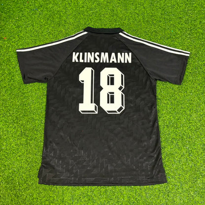 Jürgen Klinsmann Deutschland 1990 WM Schwarzes Retro Fußballtrikot