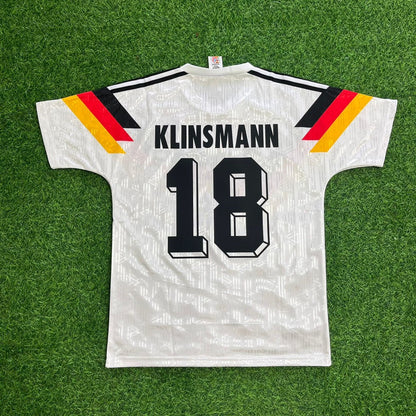 Jürgen Klinsmann Germany 1990 World Cup Retro Football Jersey Kit