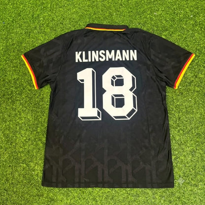 Jürgen Klinsmann Germany Black Polo Retro Commemorative Jersey