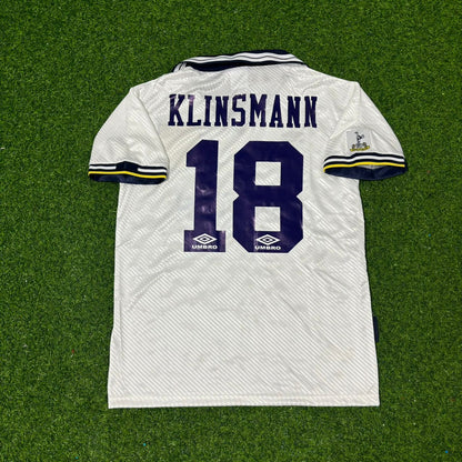 Jürgen Klinsmann Tottenham Hotspur 1994-1995 Home Retro Football Jersey