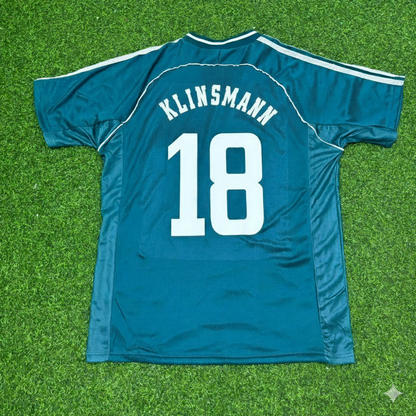 Jürgen Klinsmann Germany 1998 World Cup Away Retro Football Jersey