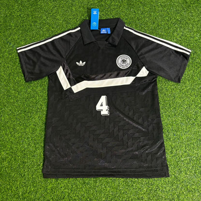 Jürgen Kohler Deutschland 1990 WM Schwarzes Retro Fußballtrikot