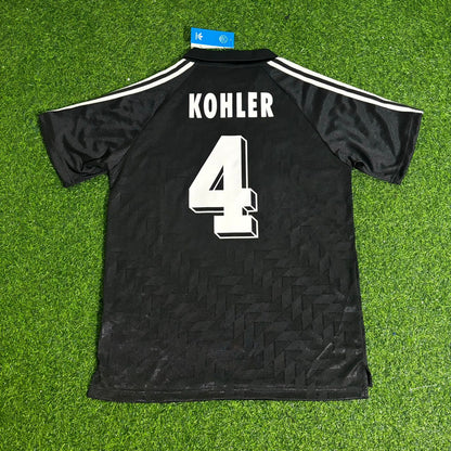 Jürgen Kohler Deutschland 1990 WM Schwarzes Retro Fußballtrikot