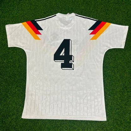 Jürgen Kohler Germany 1990 World Cup Retro Football Jersey Trikot Maillot