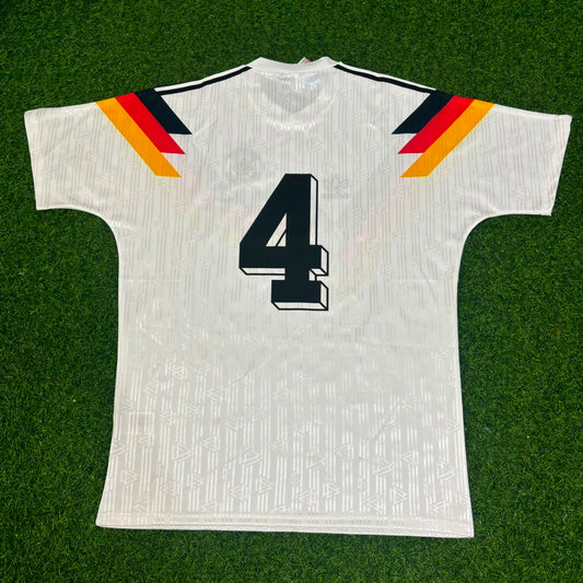 Jürgen Kohler Germany 1990 World Cup Retro Football Jersey Trikot Maillot