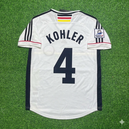 Jürgen Kohler Deutschland 1998 Weltmeisterschaft Retro Fußballtrikot