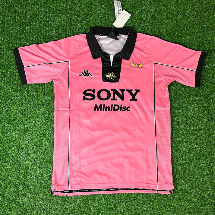 Juventus 1996-1998 Retro Pink Kit Jersey – | Trikot | Maillot