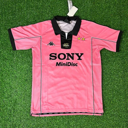 Juventus 1996-1998 Retro Pink Kit Jersey – | Trikot | Maillot