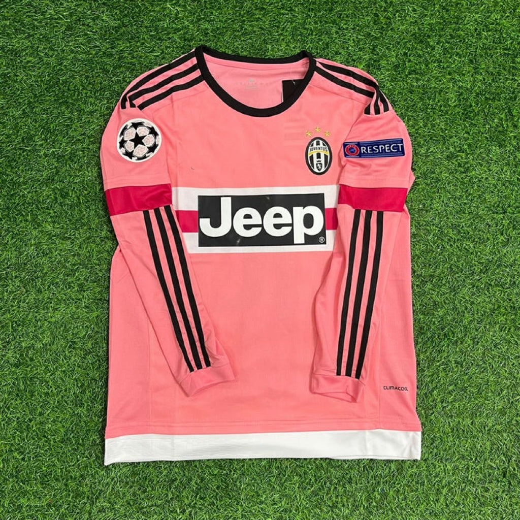 Juventus Pink Retro 2015-2016 Pink Jersey Trikot