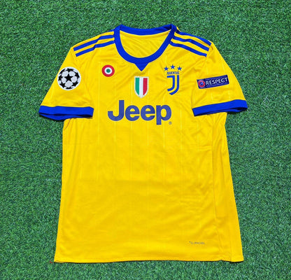 Juventus 2017-2018 Yellow Retro Football Jersey