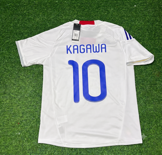 Shinji Kagawa Japan White Retro Football Jersey