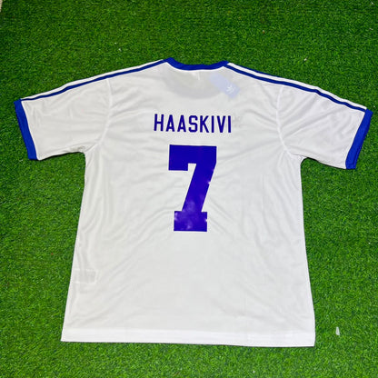 Finland Suomi Haaskivi 1982 Home Retro Football Shirt Jalkapallopaita