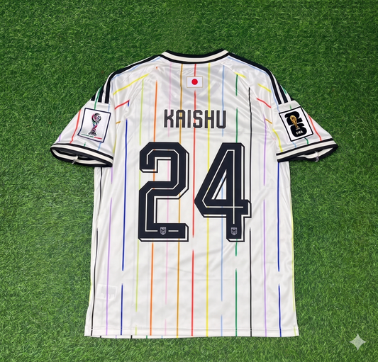 Kaishu Sano Japan World Cup 2026 Away White Football Jersey Trikot Maillot