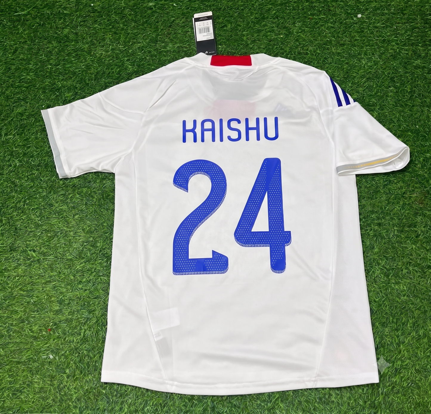 Kaishu Sano Japan White Retro Football Jersey