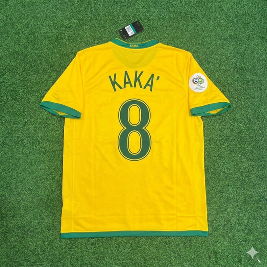 Kaka’ Leite #8 Brazil 2006 World Cup Jersey Trikot