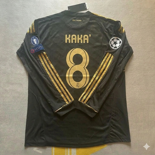 Kaka’ Leite 8-  Real  Madrid 2011-2012  Champions League Long Sleeve Jersey Soccer Shirt