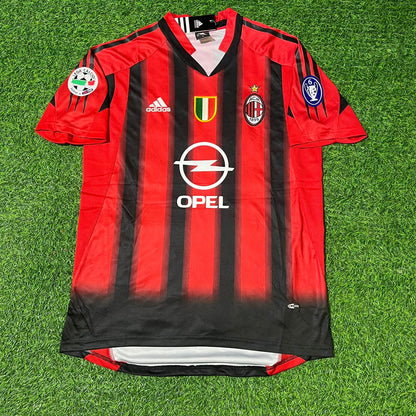 Kaká 22 Milan 2004/2005 Red & Black Home Retro Football Jersey Kit