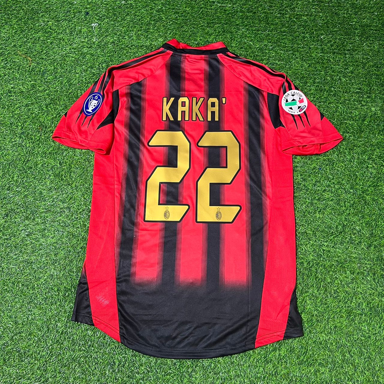 Kaká 22 Milan 2004/2005 Red & Black Home Retro Football Jersey Kit
