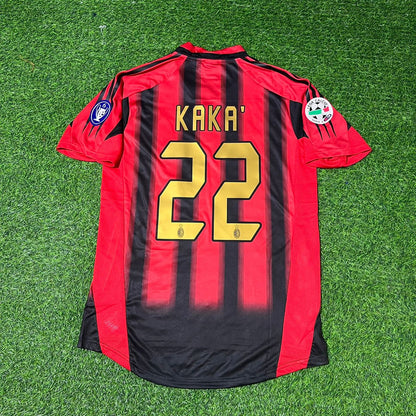 Kaká 22 Milan 2004/2005 Red & Black Home Retro Football Jersey Kit
