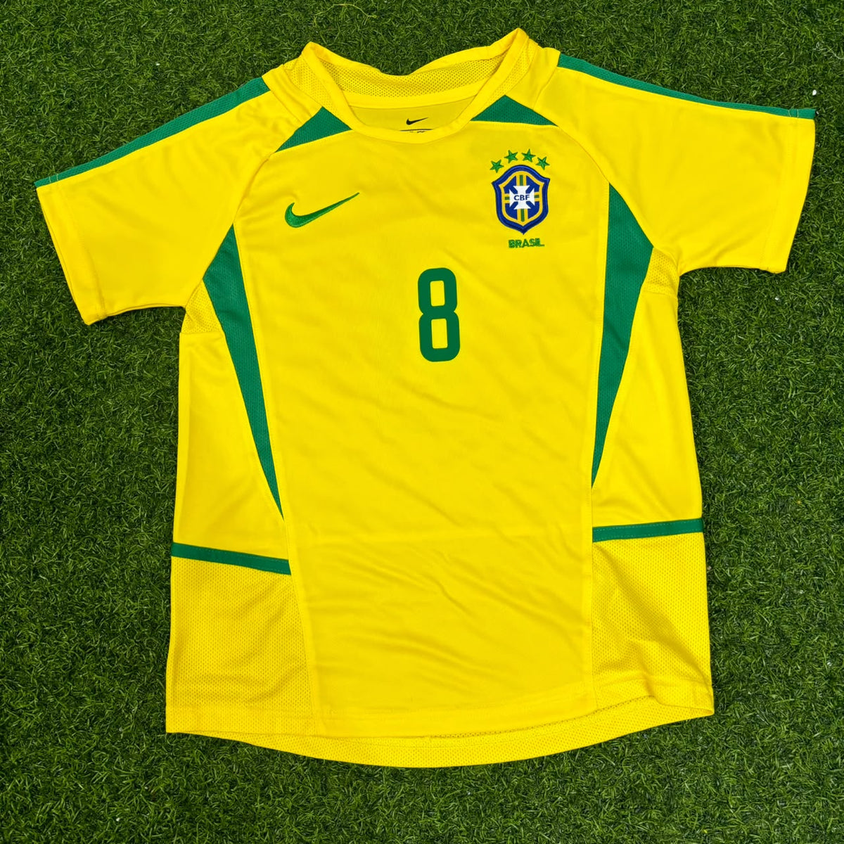 Kaká Leite 8- Brazil Retro Kids Football Jersey