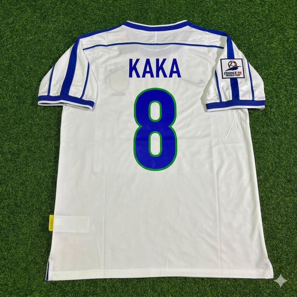 Kaka’ #8 Brazil 1998 World Cup Retro Football Jersey