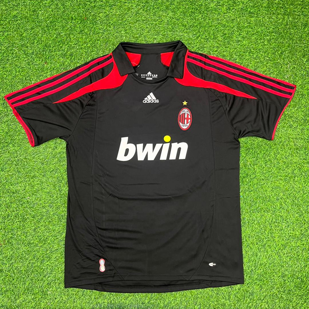 Kaka Leite AC Milan 2007-2008 Black Retro Third Football Jersey