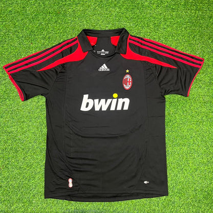 Kaka Leite AC Milan 2007-2008 Black Retro Third Football Jersey