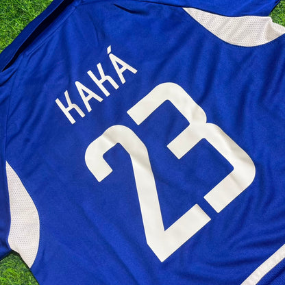 Kaka Leite Brazil 2002 World Cup Away Kids Kit – Kit Jersey for Children – | KinderTrikot | Maillot Enfant Soccer Shirt