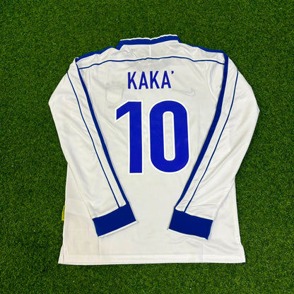 Kaka Leite Brazil Long Sleeve Retro Football Jersey Trikot Maillot