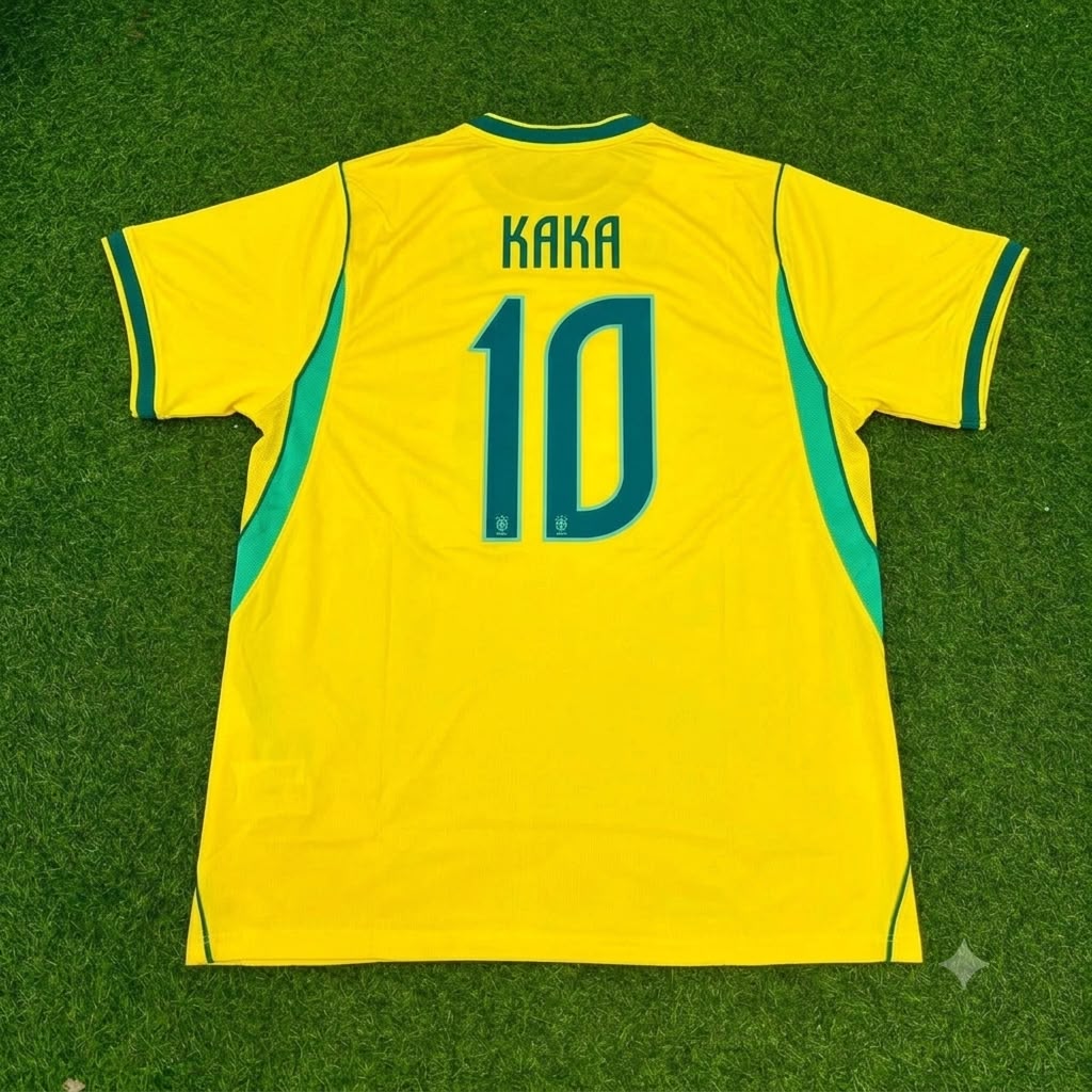 Kaka Leite Brazil Commemorative Special Retro Football Jersey Kit
